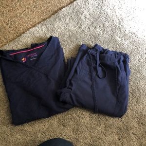 Medium Navy Scrub Set